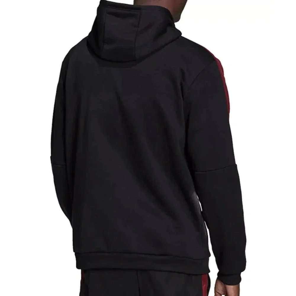 Adidas Men‎ Tiro Long Track Top Jacket Black Red Athletic Run GYM Jackets H60016
